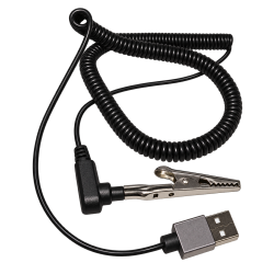 Câble USB vers pince crocodile de mise à la terre