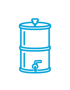 Cuves inox pour filtration gravitaire | Maison Vivante